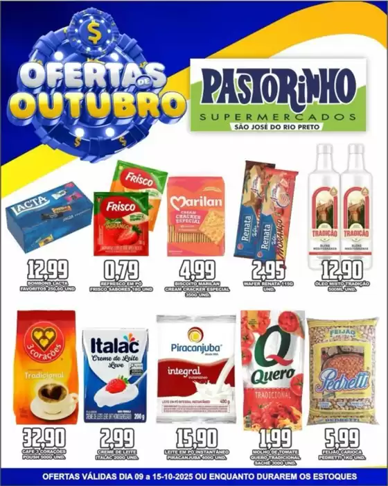 Catálogo Supermercado Pastorinho em Cravinhos | Melhores ofertas para todos os caçadores de pechinchas | 2025-10-10T00:00:00.000Z - 2025-10-15T00:00:00.000Z