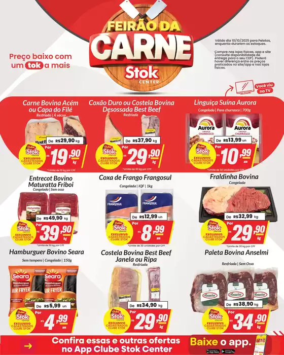 Catálogo Stok Center em Cravinhos | Encarte Stok Center Feirão Da Carne – 10/10 – Pelotas | 2025-10-10T00:00:00.000Z - 2025-10-10T00:00:00.000Z