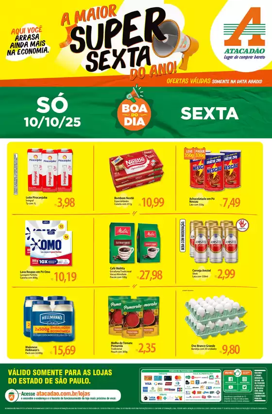 Catálogo Atacadão em São Paulo | Descontos e promoções | 2025-10-10T00:00:00.000Z - 2025-10-10T00:00:00.000Z