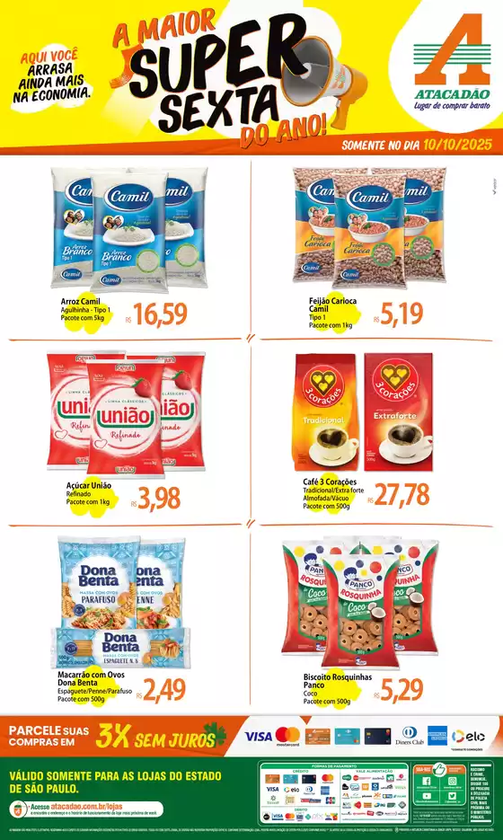 Catálogo Atacadão em São Paulo | Melhores ofertas para todos os clientes | 2025-10-10T00:00:00.000Z - 2025-10-10T00:00:00.000Z