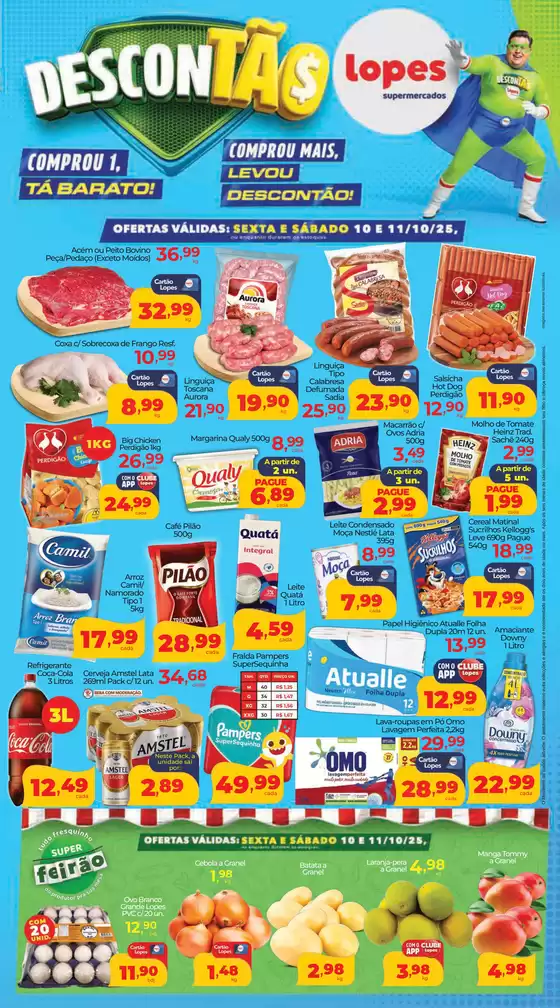 Catálogo Lopes Supermercados em Almirante Tamandaré | Descontão  | 2025-10-10T00:00:00.000Z - 2025-10-13T00:00:00.000Z