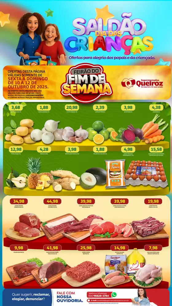 Catálogo Supermercados Queiroz em Almirante Tamandaré | Saldão Dia Das Crianças | 2025-10-10T00:00:00.000Z - 2025-10-12T00:00:00.000Z