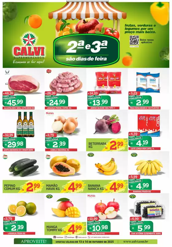 Catálogo Calvi Supermercados em Cidreira | Segunda E Terça | 2025-10-13T00:00:00.000Z - 2025-10-14T00:00:00.000Z