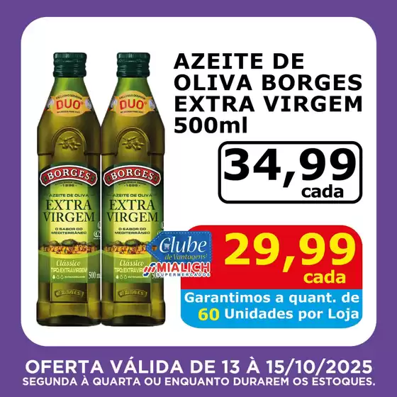 Catálogo Mialich Supermercados em Uruana | Descubra ofertas atraentes | 2025-10-13T00:00:00.000Z - 2025-10-15T00:00:00.000Z