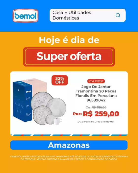 Catálogo Lojas Bemol em Tiros | Encarte Lojas Bemol | 2025-10-13T00:00:00.000Z - 2025-10-31T00:00:00.000Z