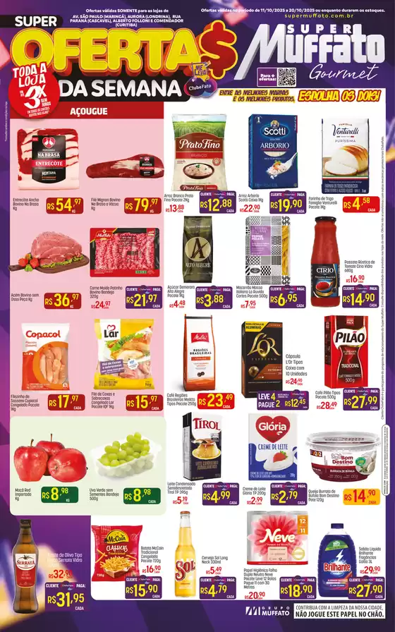 Catálogo Super Muffato em Novo Hamburgo | Grandes descontos em produtos selecionados | 2025-10-13T00:00:00.000Z - 2025-10-20T00:00:00.000Z