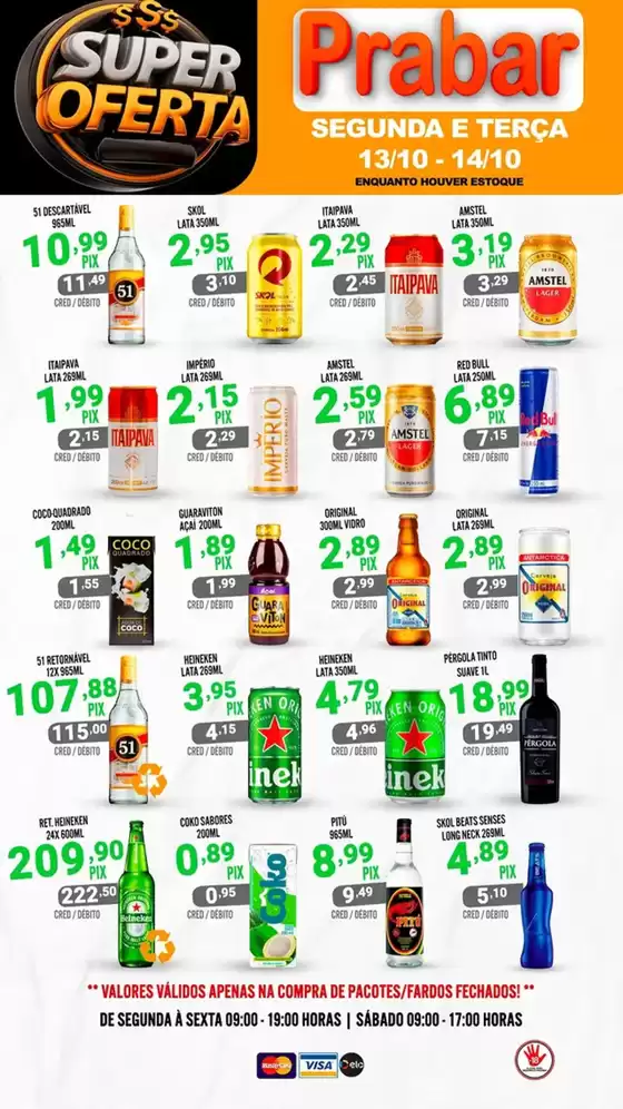Catálogo Prabar Bebidas em São Luís | Super Ofertas Segunda E Terça | 2025-10-13T00:00:00.000Z - 2025-10-14T00:00:00.000Z