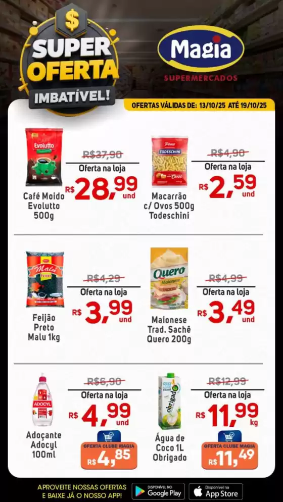 Catálogo Supermercados Magia em Candeias | Super Ofertas Imbatível | 2025-10-14T00:00:00.000Z - 2025-10-19T00:00:00.000Z