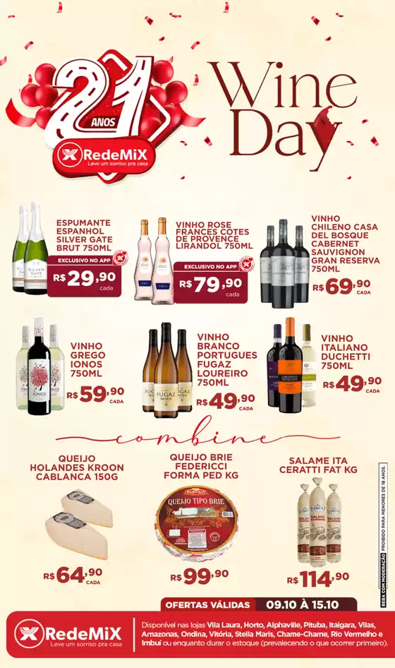 Catálogo Rede Mix em Vitória | Wine Day | 2025-10-14T00:00:00.000Z - 2025-10-15T00:00:00.000Z