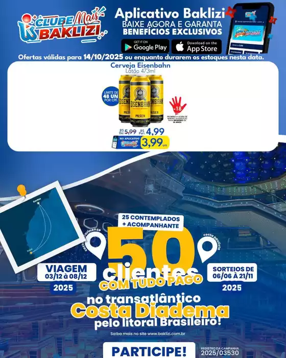 Catálogo Supermercados Baklizi em Curitiba | Ofertas exclusivas e pechinchas | 2025-10-14T00:00:00.000Z - 2025-10-14T00:00:00.000Z