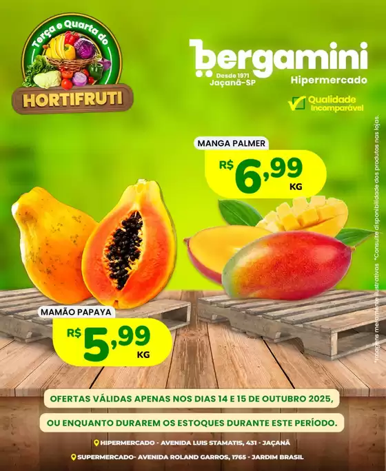 Catálogo Supermercado Bergamini | Encarte Supermercado Bergamini | 2025-10-14T00:00:00.000Z - 2025-10-15T00:00:00.000Z