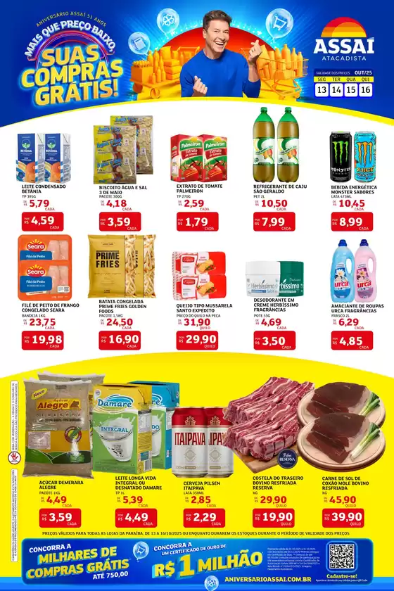 Catálogo Assaí Atacadista em Campina Grande | Descontos e promoções | 2025-10-14T00:00:00.000Z - 2025-10-16T00:00:00.000Z