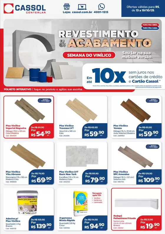 Catálogo Cassol em Indaiatuba | Melhores ofertas para todos os clientes | 2025-10-14T00:00:00.000Z - 2025-10-19T00:00:00.000Z
