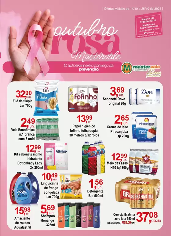 Catálogo Mastervale Supermercados em Campinas | Outubre Rosa | 2025-10-14T00:00:00.000Z - 2025-10-26T00:00:00.000Z