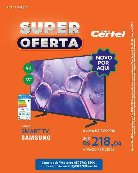 Catálogo Lojas Certel em Barreiras | Super Oferta  | 2025-10-15T00:00:00.000Z - 2025-10-31T00:00:00.000Z