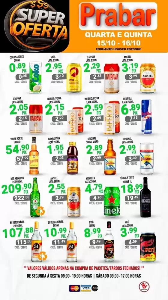 Catálogo Prabar Bebidas em Juatuba | Super Ofertas Quarta E Quinta | 2025-10-15T00:00:00.000Z - 2025-10-16T00:00:00.000Z