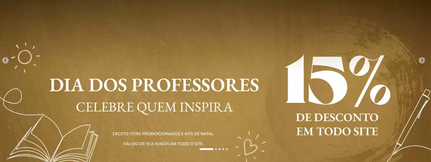 Catálogo Mahogany em Itu | Dia dos professores 15% de dcto ! | 2025-10-15T00:00:00.000Z - 2025-10-30T00:00:00.000Z