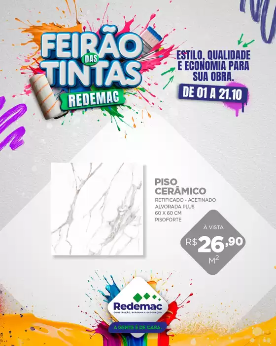 Catálogo Redemac em Taguatinga | Feirao Das Tintas | 2025-10-15T00:00:00.000Z - 2025-10-21T00:00:00.000Z