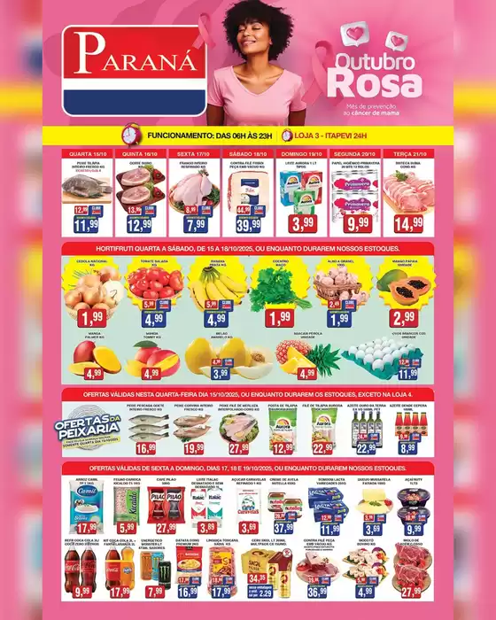 Catálogo Supermercados Paraná em Joinville | Encarte Supermercados Paraná | 2025-10-15T00:00:00.000Z - 2025-10-19T00:00:00.000Z