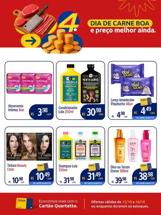 Catálogo Quartetto Supermercados em Joinville | Encarte Quartetto Supermercados | 2025-10-15T00:00:00.000Z - 2025-10-16T00:00:00.000Z