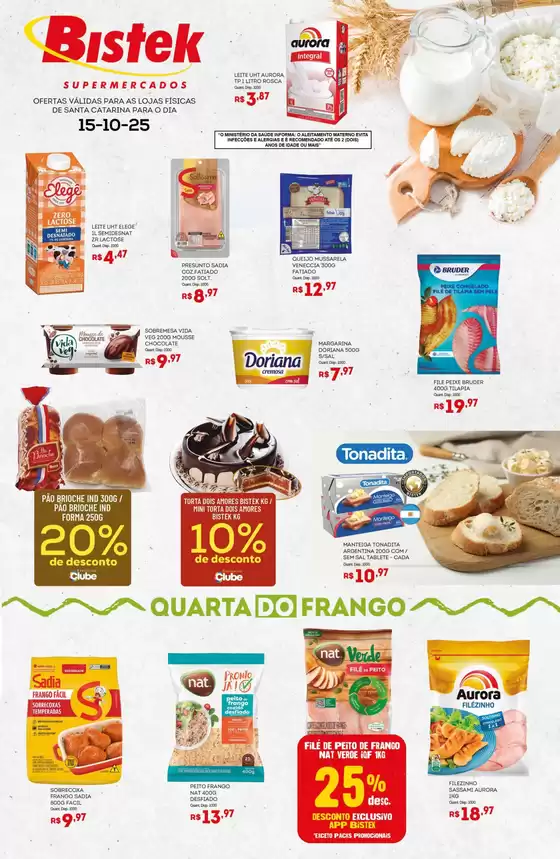 Catálogo Bistek Supermercados em Foz do Iguaçu | Ótima oferta para todos os clientes | 2025-10-15T00:00:00.000Z - 2025-10-15T00:00:00.000Z