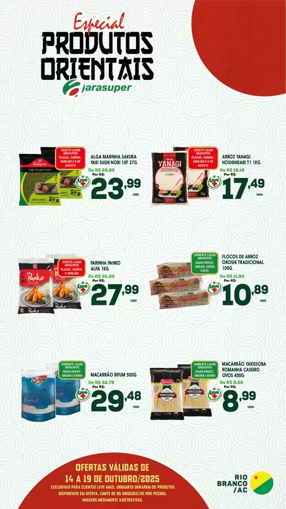Catálogo Araújo Supermercados | PRODUTOS ORIENTAIS RBR | 2025-10-15T00:00:00.000Z - 2025-10-19T00:00:00.000Z