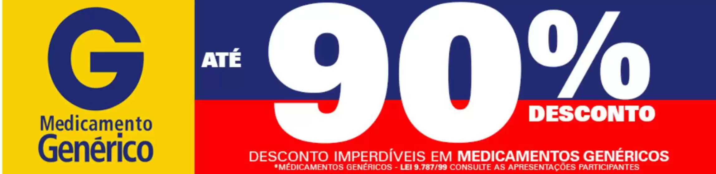 Medicamento Generico ate 90% dcto !