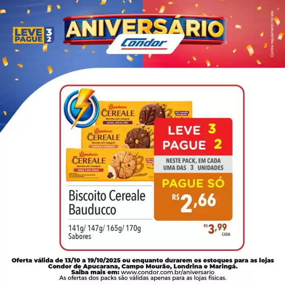 Catálogo Supermercados Condor | Ofertas exclusivas para nossos clientes | 2025-10-15T00:00:00.000Z - 2025-10-19T00:00:00.000Z