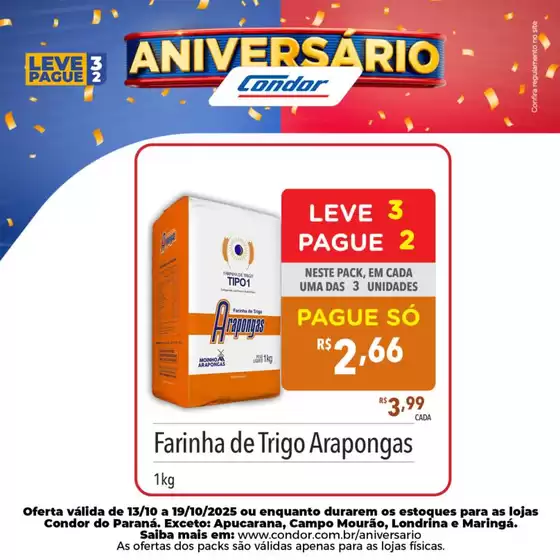 Catálogo Supermercados Condor | Melhores ofertas para todos os clientes | 2025-10-15T00:00:00.000Z - 2025-10-19T00:00:00.000Z