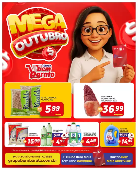 Catálogo Supermercado Bem Barato em Ribeirão das Neves | Encarte Supermercado Bem Barato | 2025-10-15T00:00:00.000Z - 2025-10-20T00:00:00.000Z