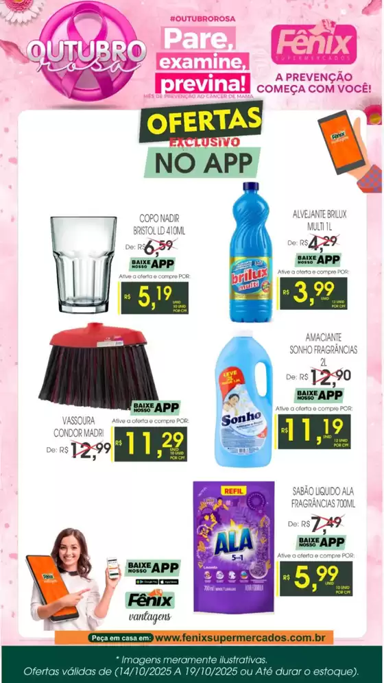 Catálogo Fênix Supermercados em Brasília | Outubre Rosa | 2025-10-15T00:00:00.000Z - 2025-10-19T00:00:00.000Z