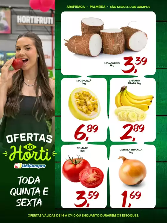 Catálogo Unicompra em Porto Alegre | Ofertas Do HortiFruti | 2025-10-16T00:00:00.000Z - 2025-10-17T00:00:00.000Z