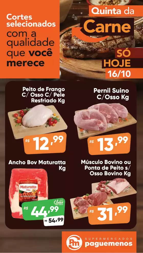 Catálogo Supermercados Pague Menos em Redenção | Quinta da carne | 2025-10-16T00:00:00.000Z - 2025-10-16T00:00:00.000Z