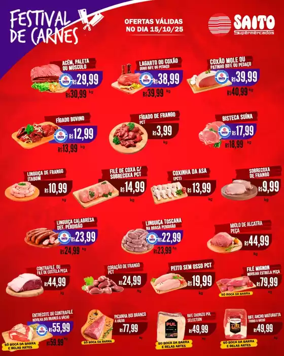 Catálogo Saito Supermercados em Alvorada | Encarte Saito Supermercados | 2025-10-16T00:00:00.000Z - 2025-10-19T00:00:00.000Z