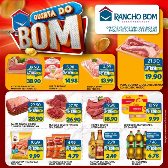 Catálogo Rancho Bom Supermercados em Alvorada | Economize agora com nossas ofertas | 2025-10-16T00:00:00.000Z - 2025-10-16T00:00:00.000Z
