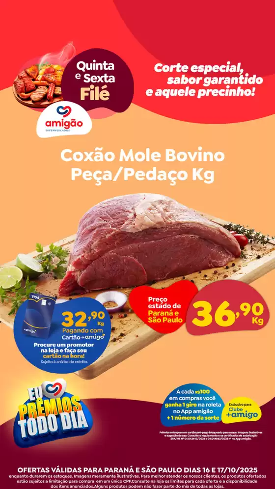 Catálogo Amigão Supermercados em Batatais | Quinta E Sexta Filé | 2025-10-16T00:00:00.000Z - 2025-10-17T00:00:00.000Z