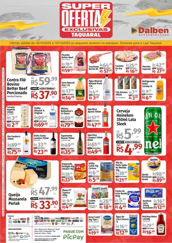 Catálogo Supermercado Dalben em Batatais | EXCLUSIVO TAQUARAL | 2025-10-16T00:00:00.000Z - 2025-10-19T00:00:00.000Z