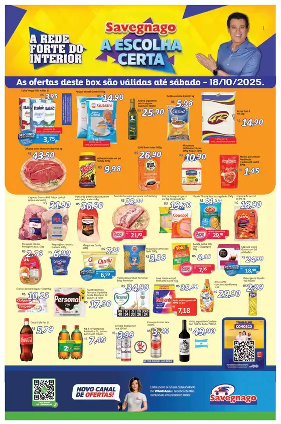 Catálogo Supermercado Savegnago em Petrolina | Melhores ofertas para todos os caçadores de pechinchas | 2025-10-16T00:00:00.000Z - 2025-10-19T00:00:00.000Z