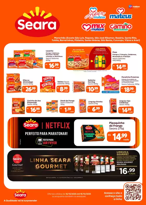 Catálogo Supermercados Mateus em Açailândia | Especial de Seara | 2025-10-16T00:00:00.000Z - 2025-10-18T00:00:00.000Z