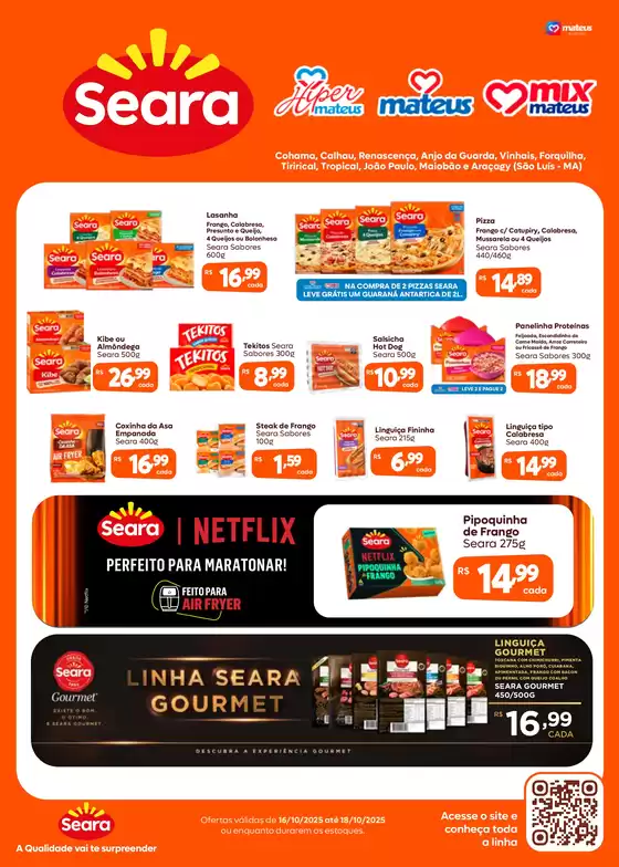 Catálogo Supermercados Mateus em São Luís | Descontos e promoções | 2025-10-16T00:00:00.000Z - 2025-10-18T00:00:00.000Z