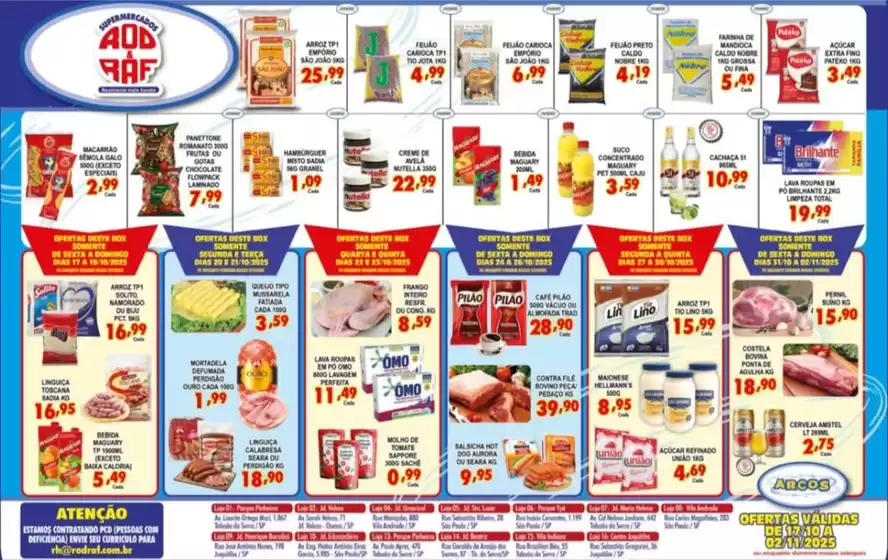Catálogo Supermercados Rod e Raf em Itapetininga | Ofertas Rod e Raf | 2025-10-16T00:00:00.000Z - 2025-11-02T00:00:00.000Z