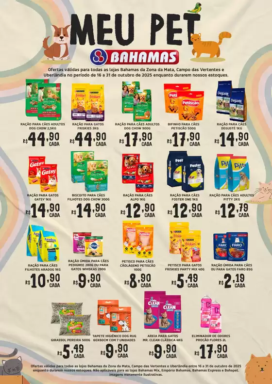 Catálogo Bahamas Supermercados | Meu Pet Bahamas | 2025-10-17T00:00:00.000Z - 2025-10-31T00:00:00.000Z