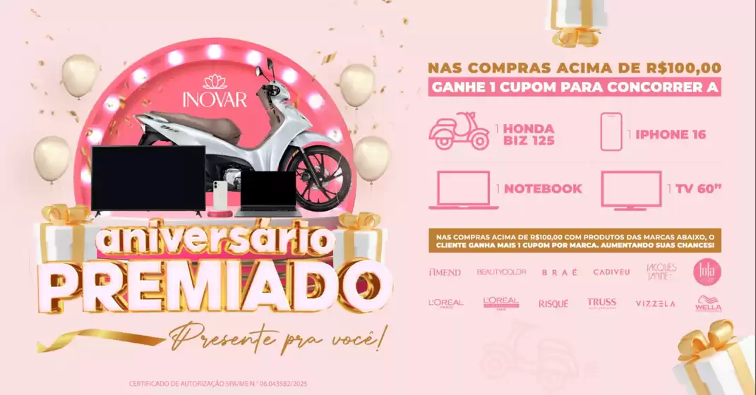 Catálogo Inovar Cosmeticos em Rio de Janeiro | Aniversario premiado! | 2025-10-17T00:00:00.000Z - 2025-10-28T00:00:00.000Z