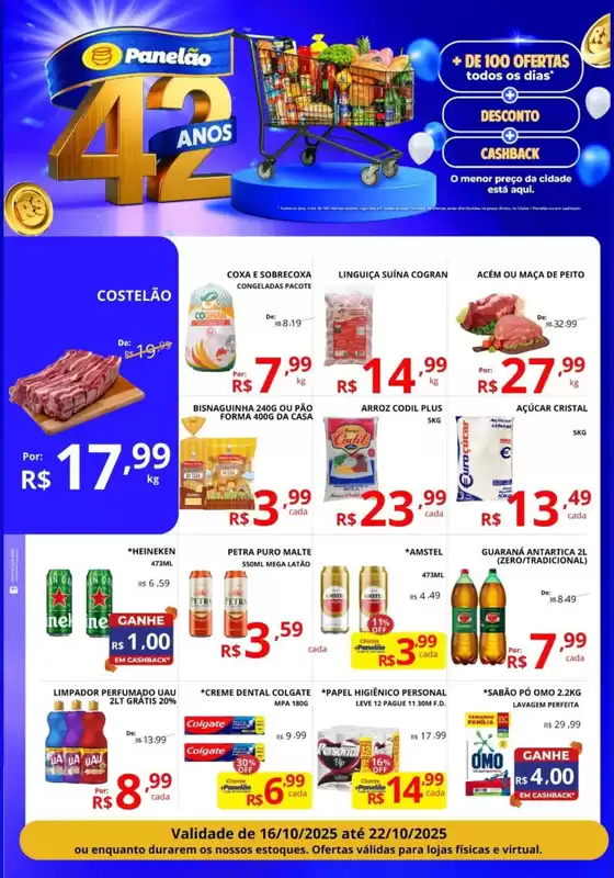 Catálogo Panelão Supermercados em Rio Claro | Aniversàrio Panelão  | 2025-10-17T00:00:00.000Z - 2025-10-22T00:00:00.000Z