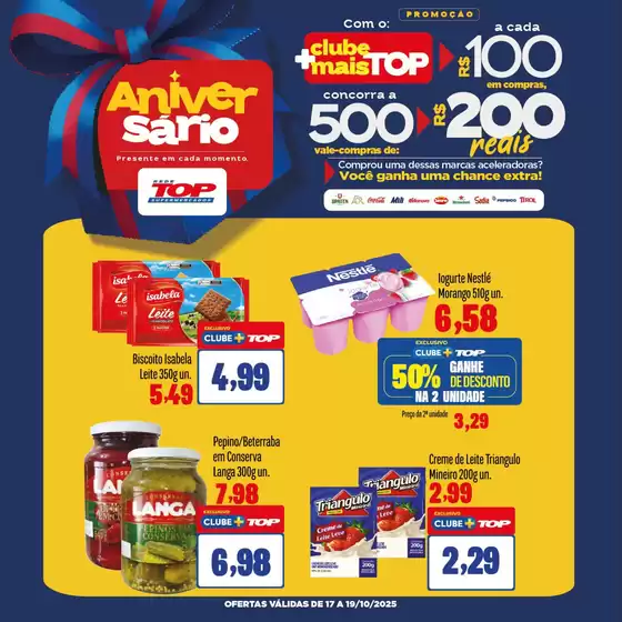 Catálogo Rede Top em Rio Claro | Encarte Rede Top | 2025-10-17T00:00:00.000Z - 2025-10-19T00:00:00.000Z