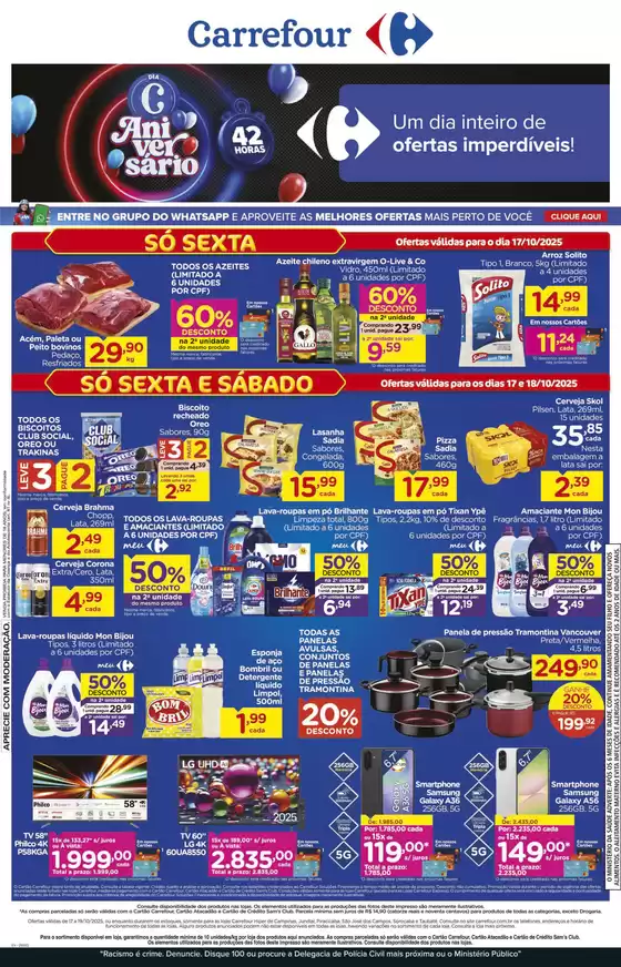 Catálogo Carrefour em Piracicaba | Ofertas exclusivas para nossos clientes | 2025-10-17T00:00:00.000Z - 2025-10-19T00:00:00.000Z