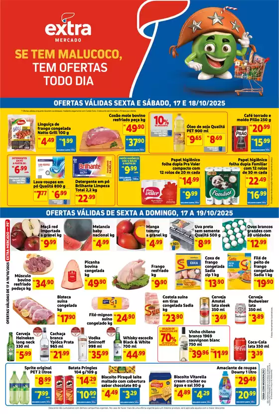 Catálogo Extra em Caiuá | Ofertas para caçadores de pechinchas | 2025-10-17T00:00:00.000Z - 2025-10-19T00:00:00.000Z