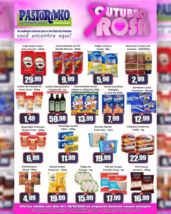 Catálogo Supermercado Pastorinho em Limoeiro do Norte | Ampla seleção de ofertas | 2025-10-17T00:00:00.000Z - 2025-10-26T00:00:00.000Z
