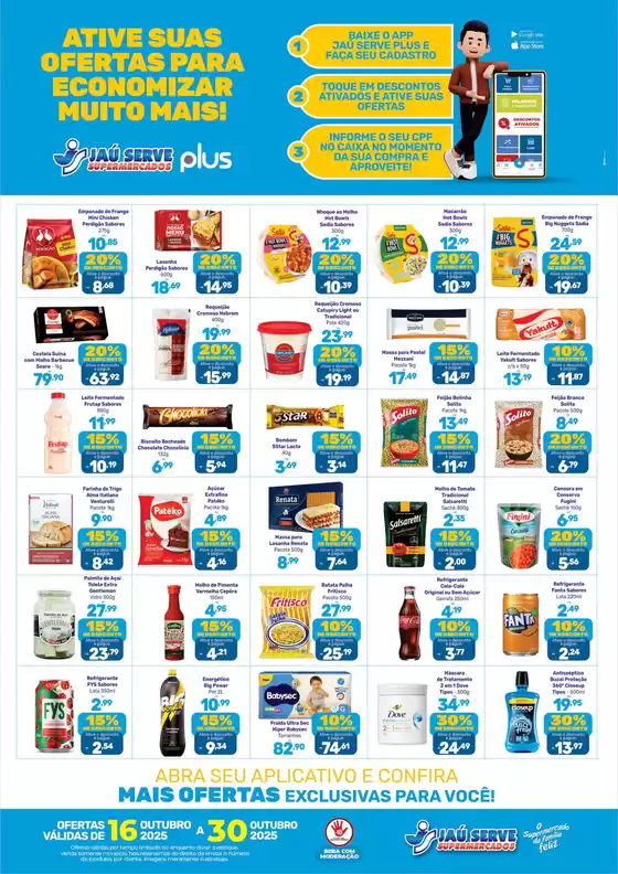 Catálogo Supermercados Jaù Serve em Praia Grande | Ative Suas Ofertas Para Economizar Muito Mais | 2025-10-20T00:00:00.000Z - 2025-10-30T00:00:00.000Z