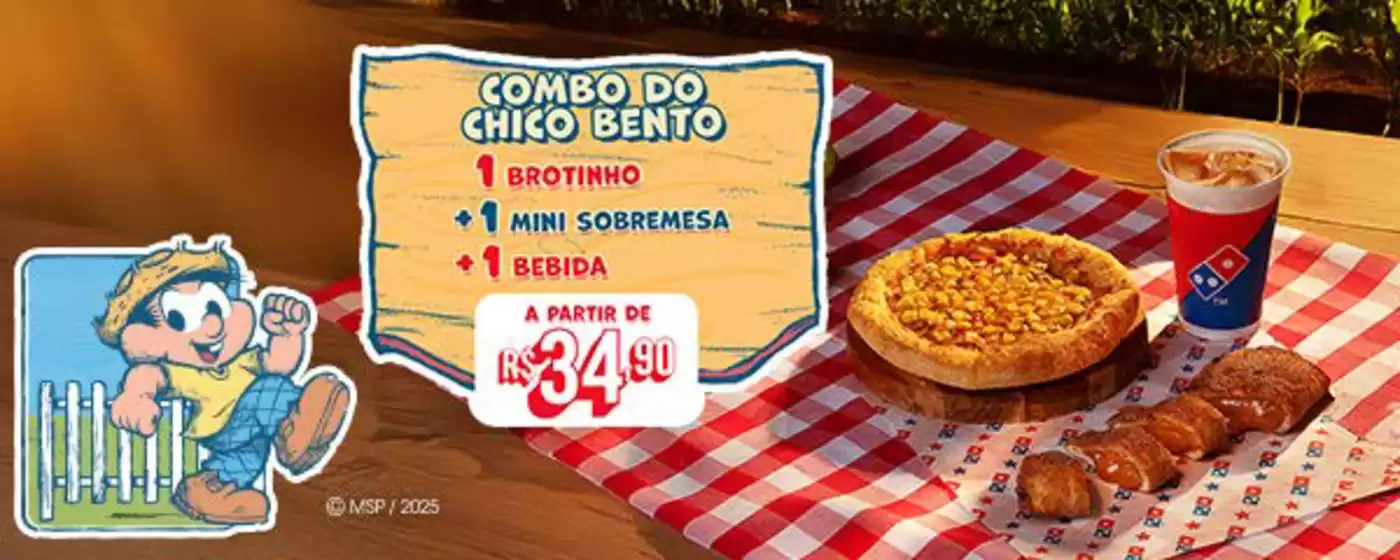 Catálogo Domino's Pizza em Uberaba | Combo Do Chico Bento | 2025-10-20T00:00:00.000Z - 2025-11-03T00:00:00.000Z